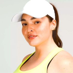 Lululemon running hat with ponytail hole, white